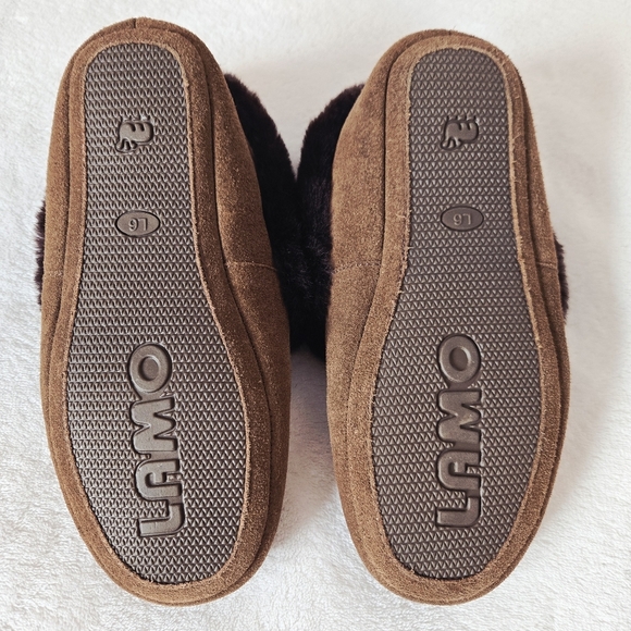 Lamo Sheepskin Moccasin Slippers brown US 5.5-6 - Picture 4 of 6